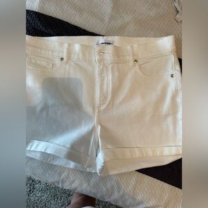 LOFT white Jean Shorts